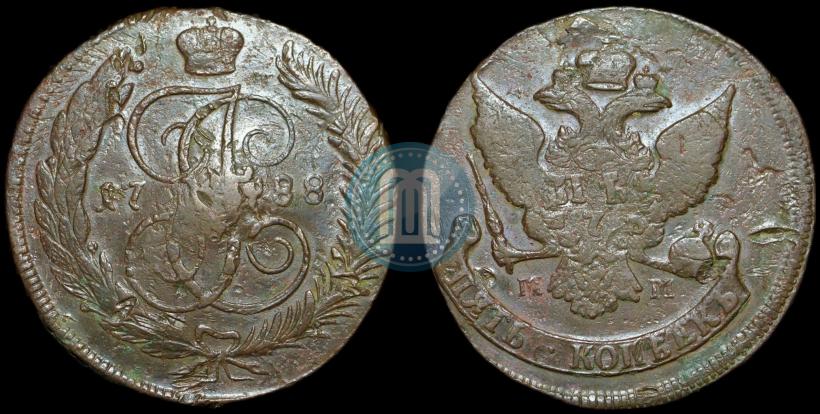 Picture 5 kopecks 1788 year ММ 