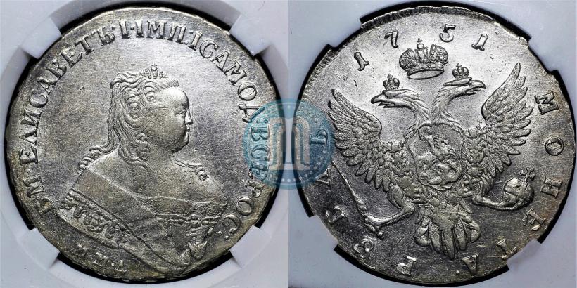 Picture 1 rouble 1751 year ММД 