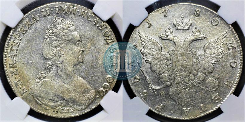 Picture 1 rouble 1780 year СПБ-ИЗ 