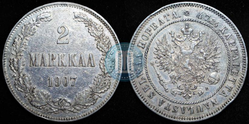 Picture 2 markkaa 1907 year L 