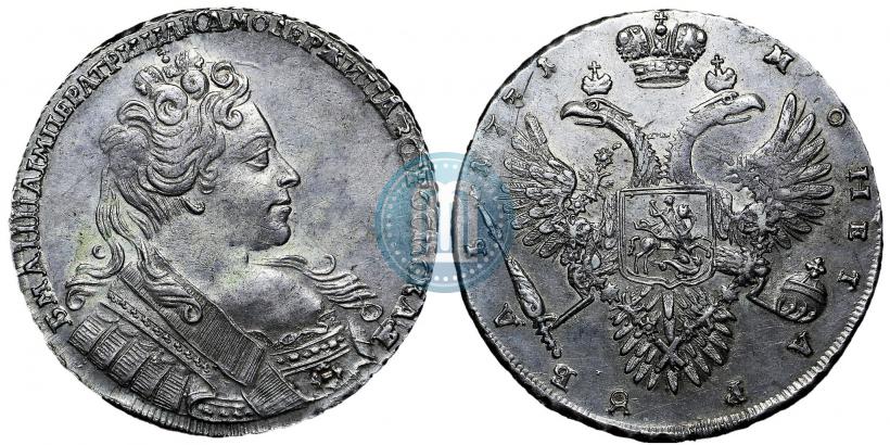 Picture 1 rouble 1731 year  