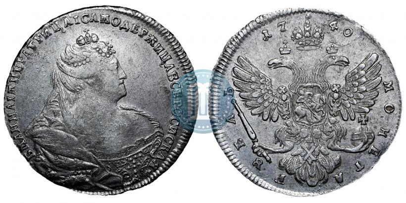 Picture 1 rouble 1740 year  "Moscow type"