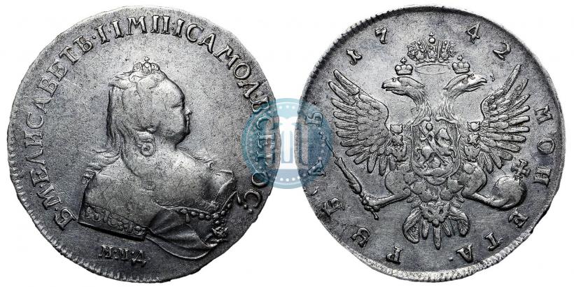 Picture 1 rouble 1742 year ММД 