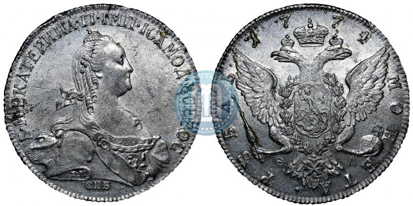 Picture 1 rouble 1774 year СПБ-ФЛ 