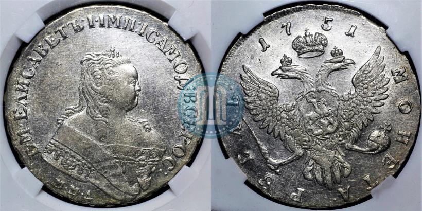 Picture 1 rouble 1751 year ММД 