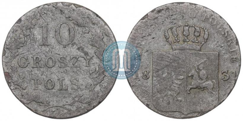 Picture 10 groszy 1831 year KG "Polish uprising"