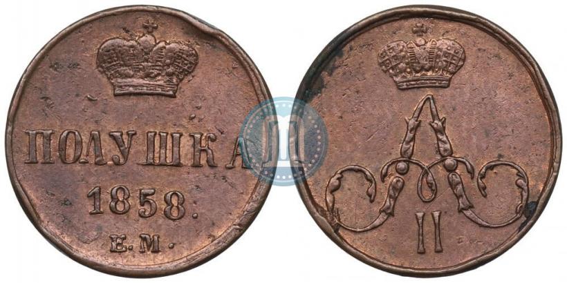 Picture Polushka 1858 year ЕМ 