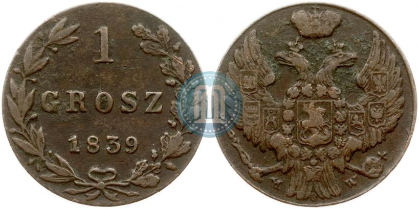 Picture 1 grosz 1839 year MW 