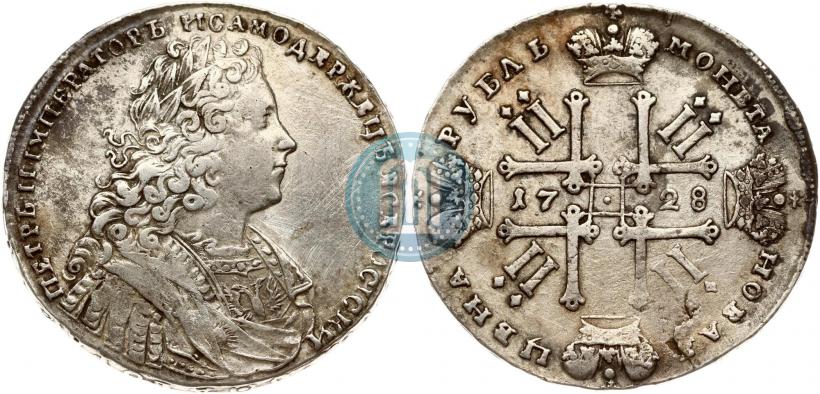 Фото 1 рубль 1728 года  "Тип 1728"
