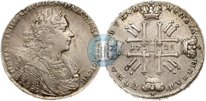 Фото 1 рубль 1728 года  "Тип 1728"