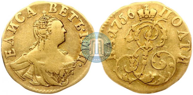 Фото Полтина 1756 года  