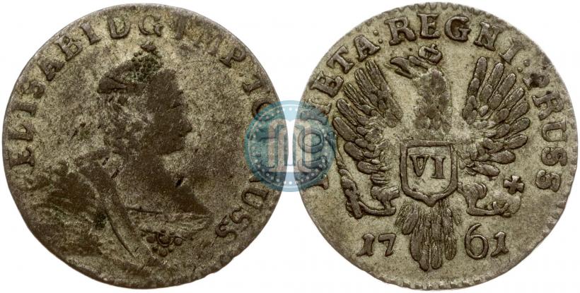 Picture 6 groszy 1761 year  