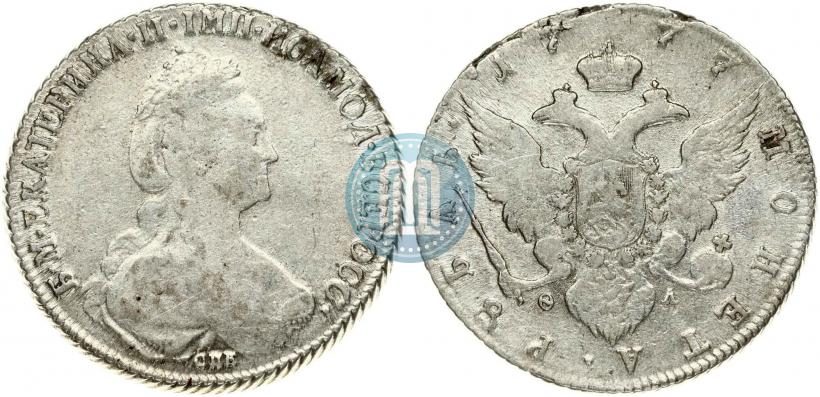 Picture 1 rouble 1777 year СПБ-ФЛ 
