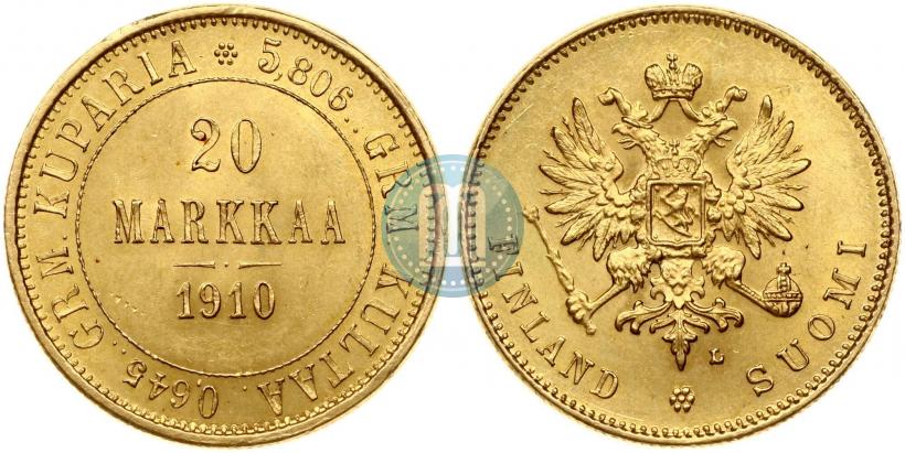 Picture 20 markkaa 1910 year L 