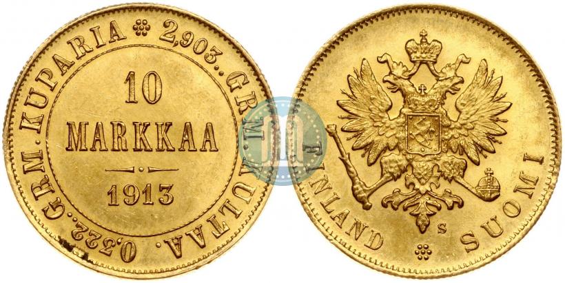 Фото 10 марок 1913 года S 
