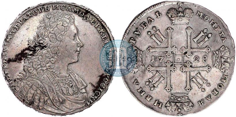 Picture 1 rouble 1728 year  "Type of 1728"