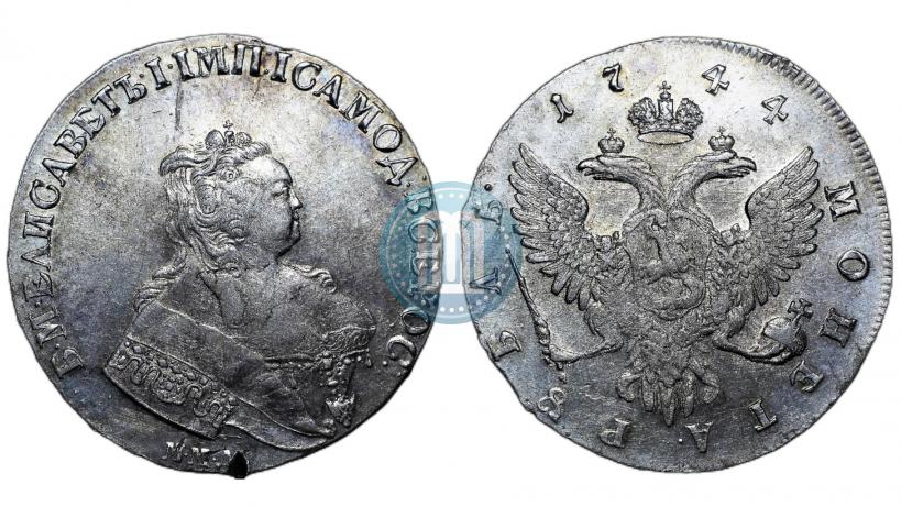 Picture 1 rouble 1744 year ММД 