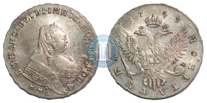 Picture 1 rouble 1749 year ММД 