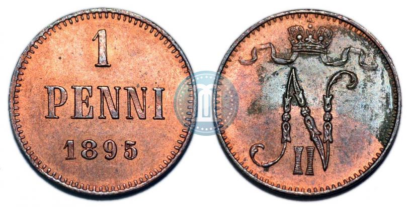Picture 1 penni 1895 year  