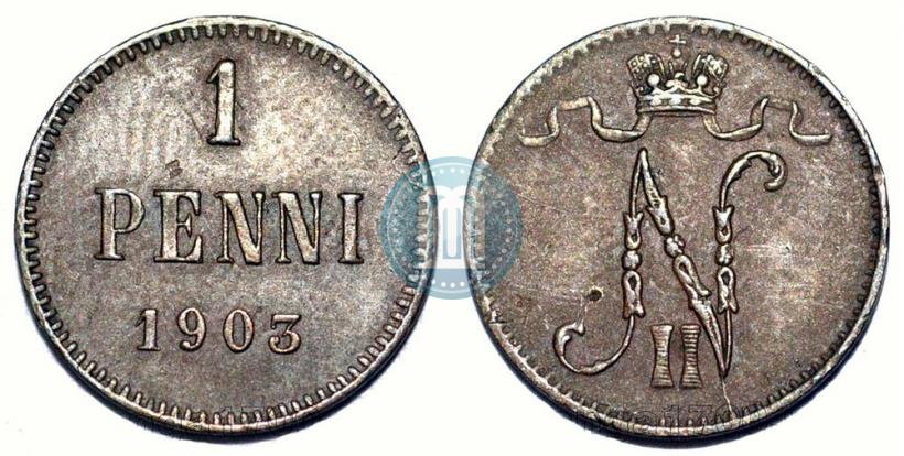 Picture 1 penni 1903 year  