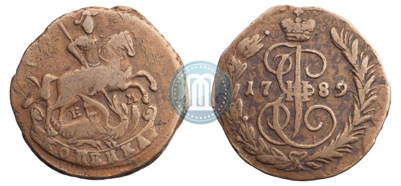 Фото 1 копейка 1789 года ЕМ 