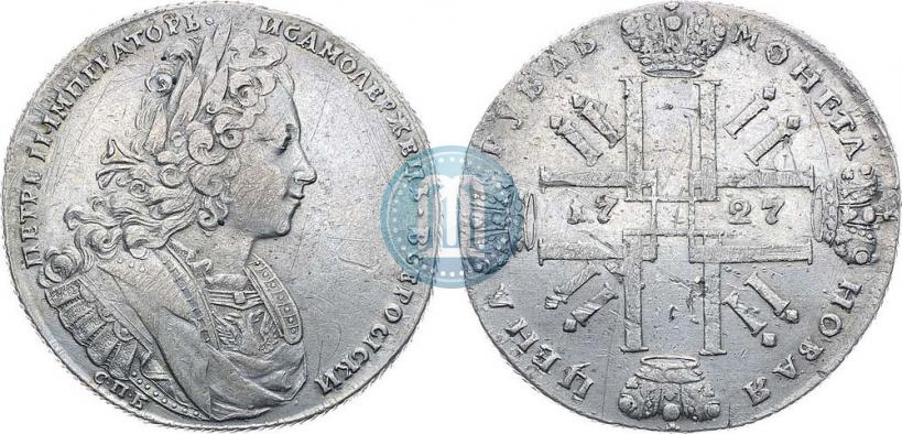Picture 1 rouble 1727 year СПБ "Petersburg type"