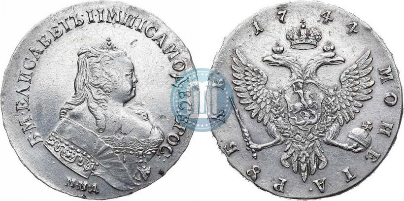 Picture 1 rouble 1744 year ММД 