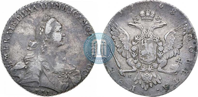 Picture 1 rouble 1768 year ММД-EI 