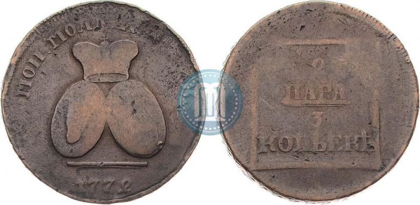 Picture 2 paras - 3 kopecks 1772 year  