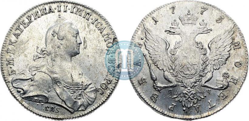 Picture 1 rouble 1773 year СПБ-ЯЧ-Т.I. 