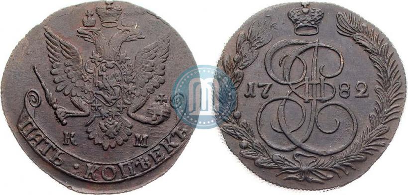 Picture 5 kopecks 1782 year КМ 