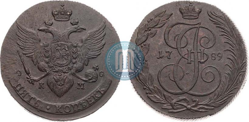 Picture 5 kopecks 1789 year КМ 