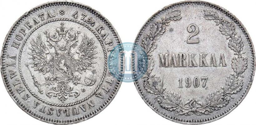 Picture 2 markkaa 1907 year L 