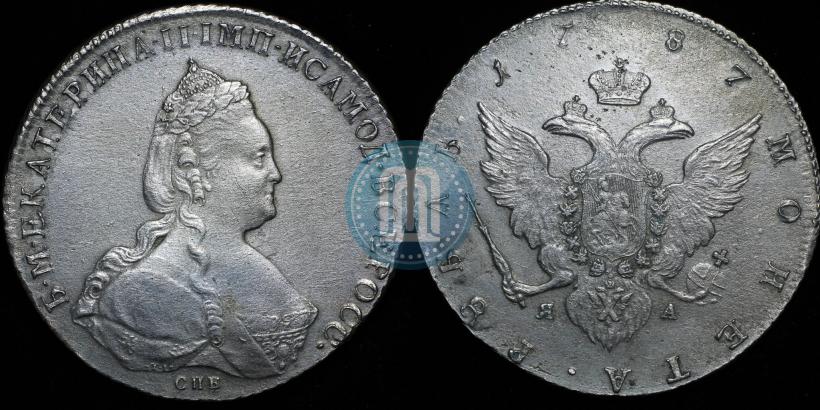 Picture 1 rouble 1787 year СПБ-ЯА 