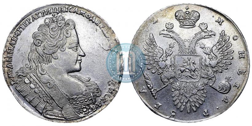 Picture 1 rouble 1732 year  