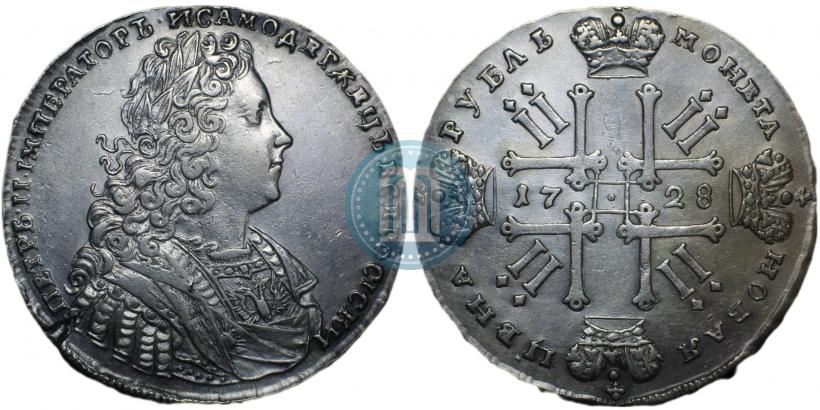 Фото 1 рубль 1728 года  "Тип 1728"