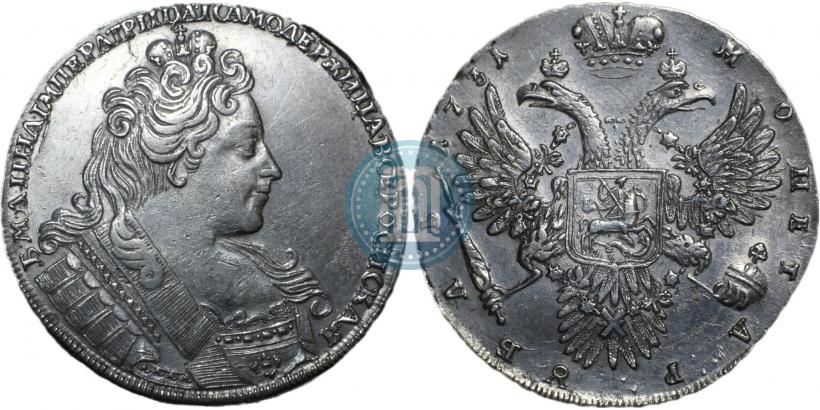 Picture 1 rouble 1731 year  