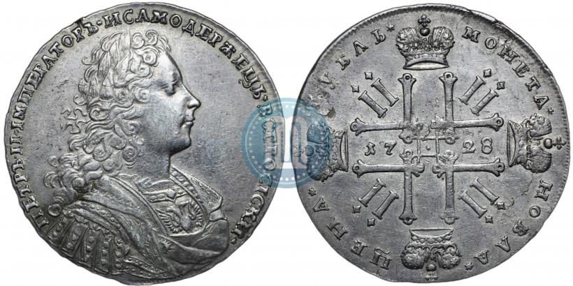 Picture 1 rouble 1728 year  "Type of 1728"
