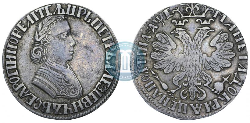 Фото Полтина 1705 года  "Портрет работы Ф. Алексеева"