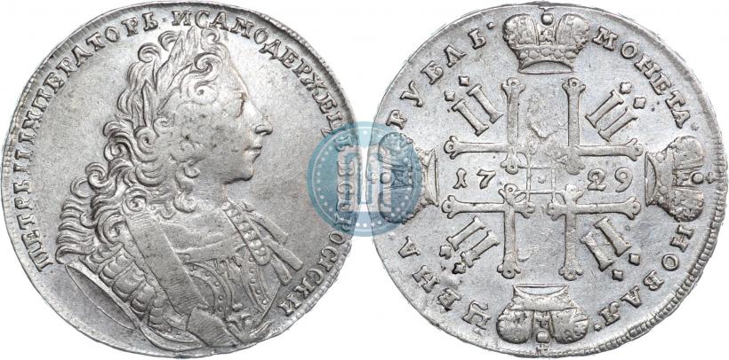 Фото 1 рубль 1729 года  "Тип 1729"