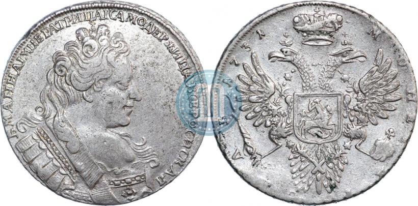 Picture 1 rouble 1731 year  