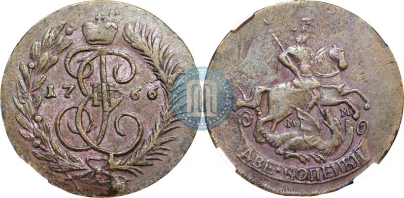 Picture 2 kopecks 1766 year ММ 