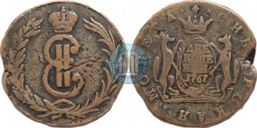 Picture 2 kopecks 1767 year  