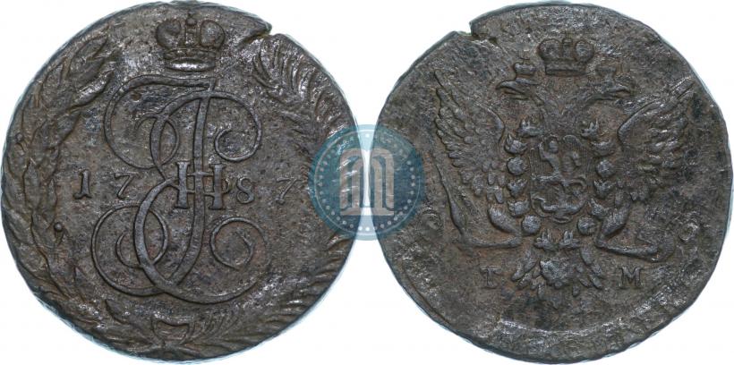 Фото 5 копеек 1787 года ТМ 