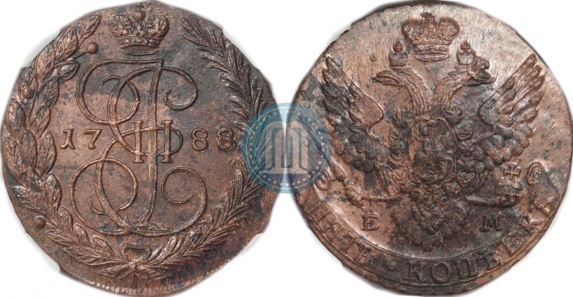Фото 5 копеек 1788 года ЕМ 