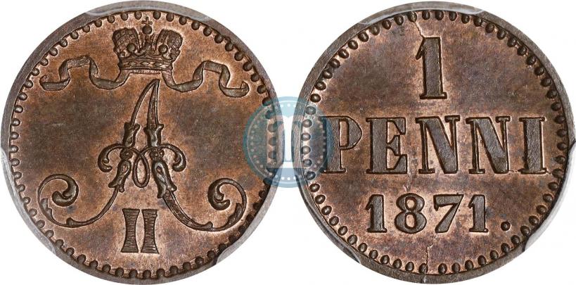 Picture 1 penni 1871 year  