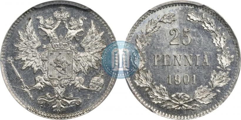 Picture 25 pennia 1901 year L 