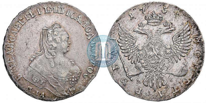 Picture 1 rouble 1754 year ММД-МБ 