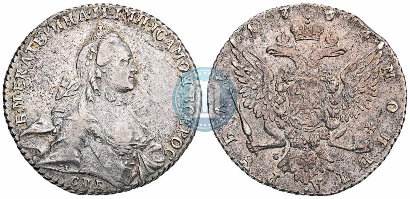 Picture 1 rouble 1764 year СПБ-СА 