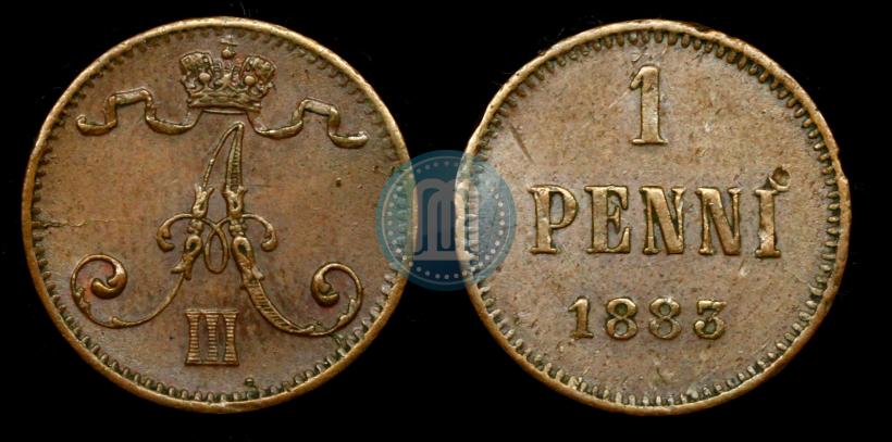 Фото 1 пенни 1883 года  